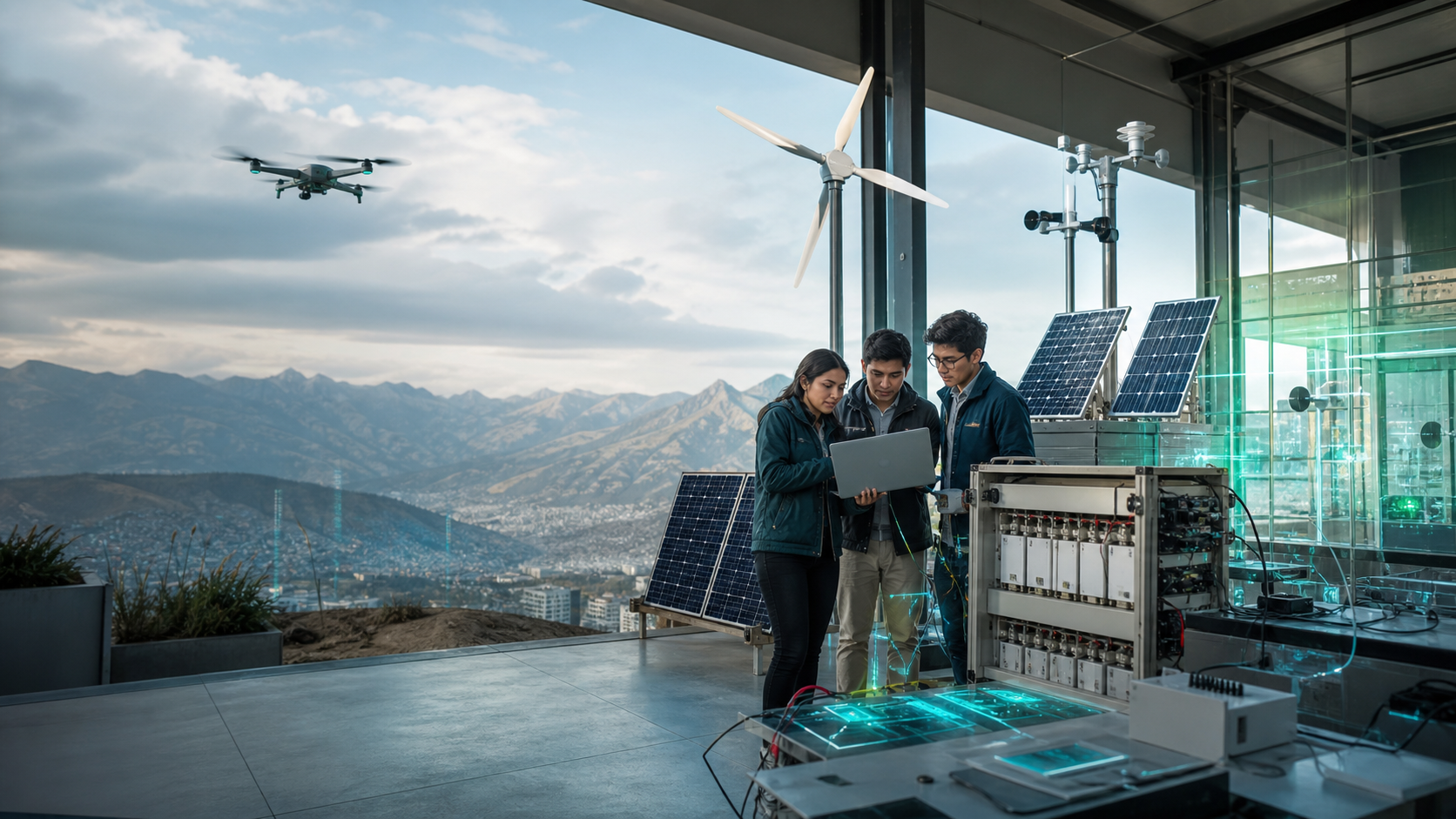 Plataforma experimental de energías renovables y monitoreo ambiental